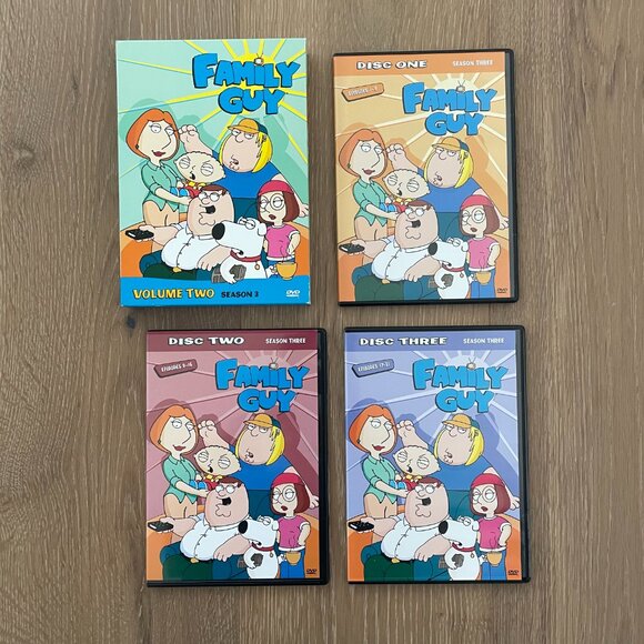 Family Guy DVD TV Show Box Sets Volume 1, 2 Seasons 1, 2, 3 VERY GOOD 2003 - Picture 7 of 14